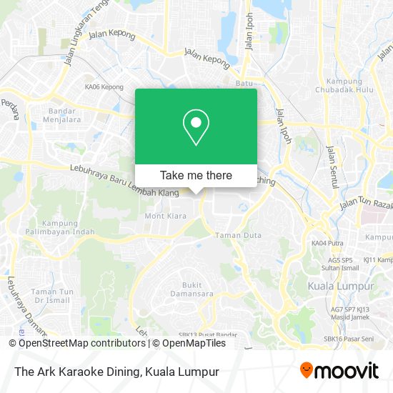 The Ark Karaoke Dining map