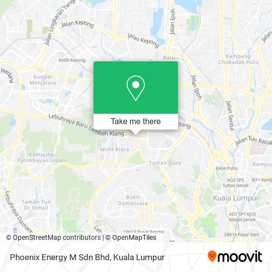 Phoenix Energy M Sdn Bhd map