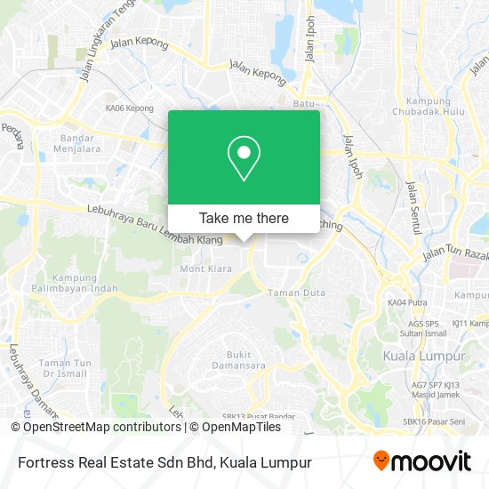 Fortress Real Estate Sdn Bhd map