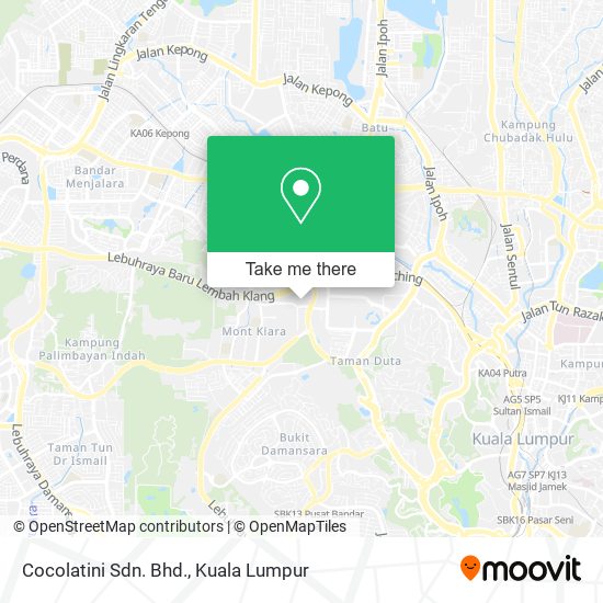 Cocolatini Sdn. Bhd. map