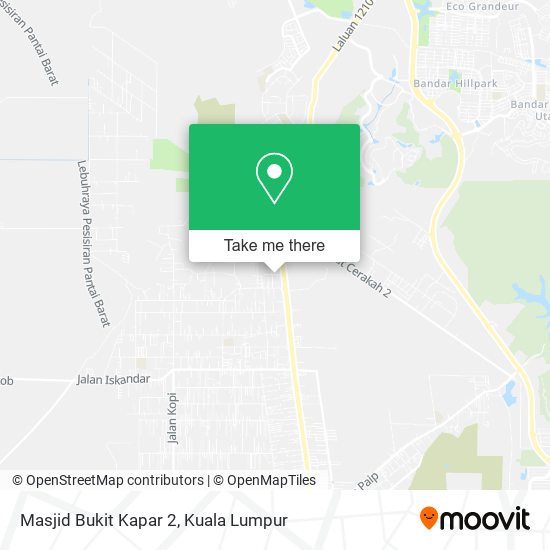 Masjid Bukit Kapar 2 map