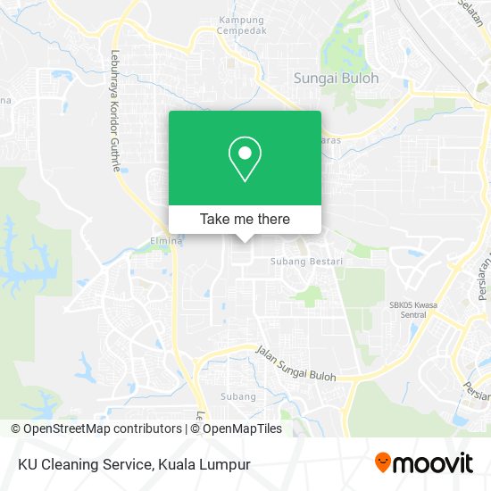 KU Cleaning Service map