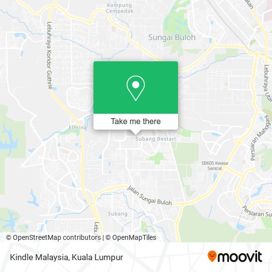 Kindle Malaysia map