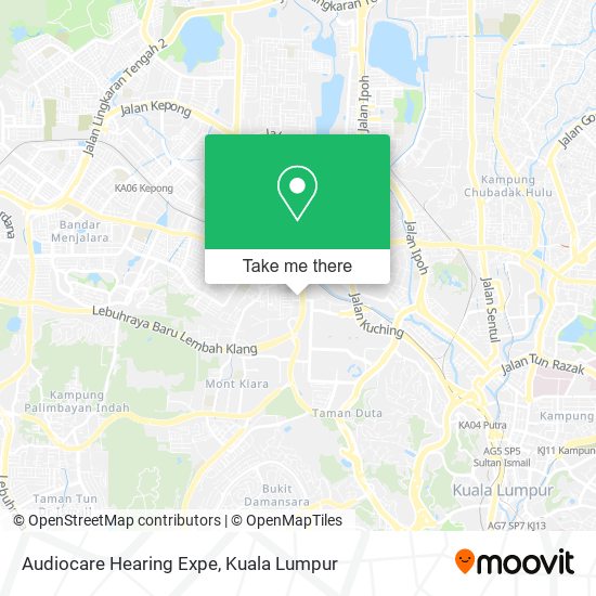 Audiocare Hearing Expe map