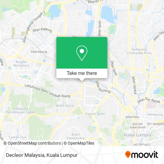 Decleor Malaysia map