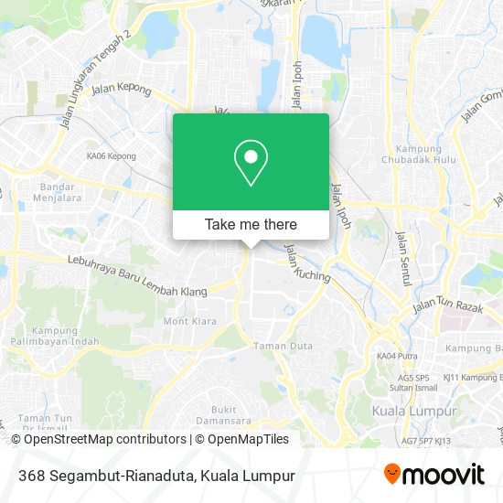 Peta 368 Segambut-Rianaduta