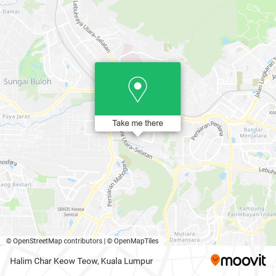 Halim Char Keow Teow map