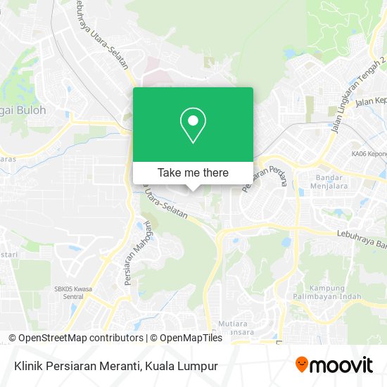 Peta Klinik Persiaran Meranti