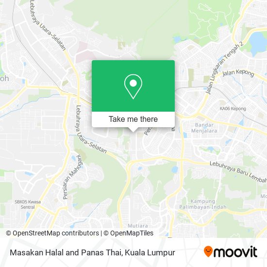 Peta Masakan Halal and Panas Thai
