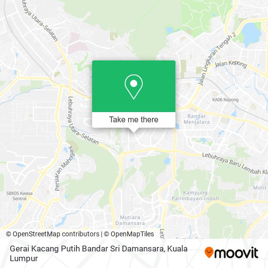 Peta Gerai Kacang Putih Bandar Sri Damansara