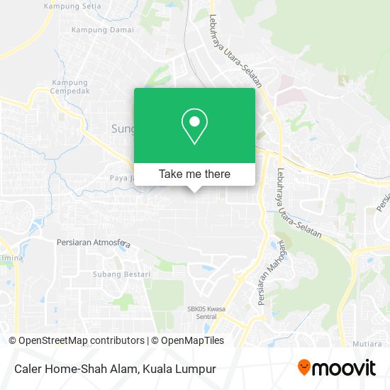 Caler Home-Shah Alam map