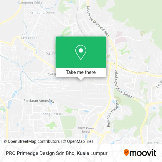 PRO Primedge Design Sdn Bhd map