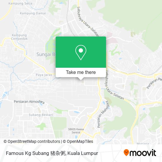 Famous Kg Subang 猪杂粥 map