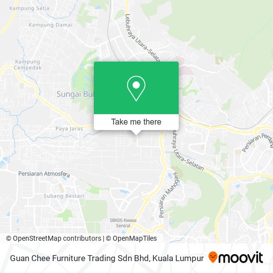 Peta Guan Chee Furniture Trading Sdn Bhd