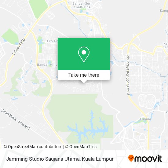 Jamming Studio Saujana Utama map