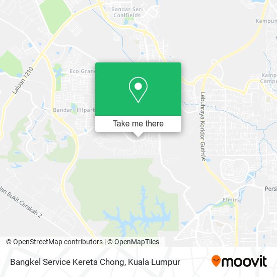Bangkel Service Kereta Chong map