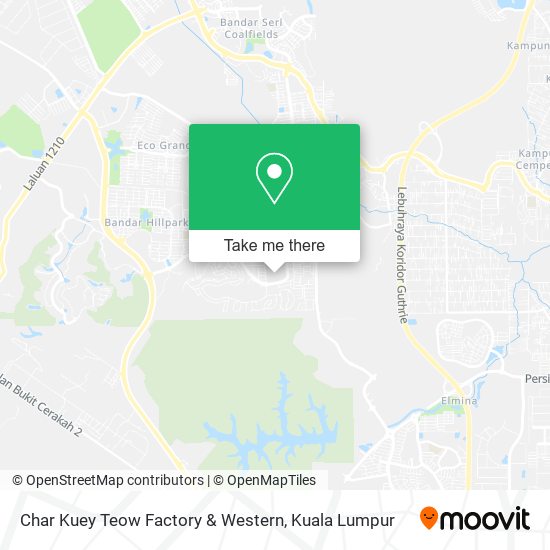 Char Kuey Teow Factory & Western map