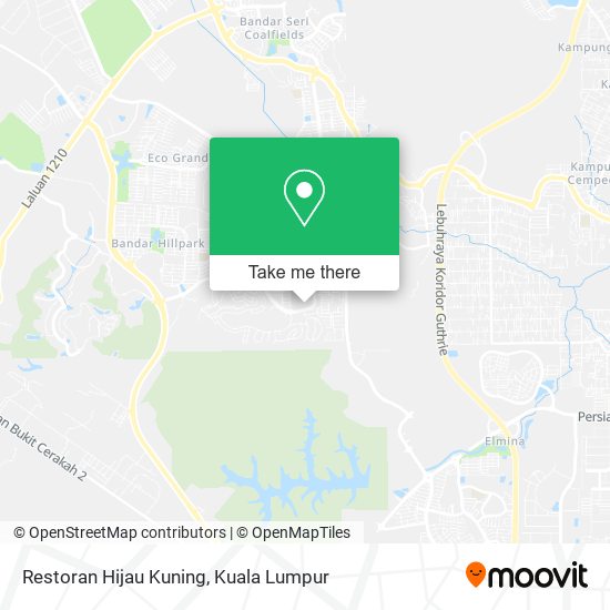 Restoran Hijau Kuning map