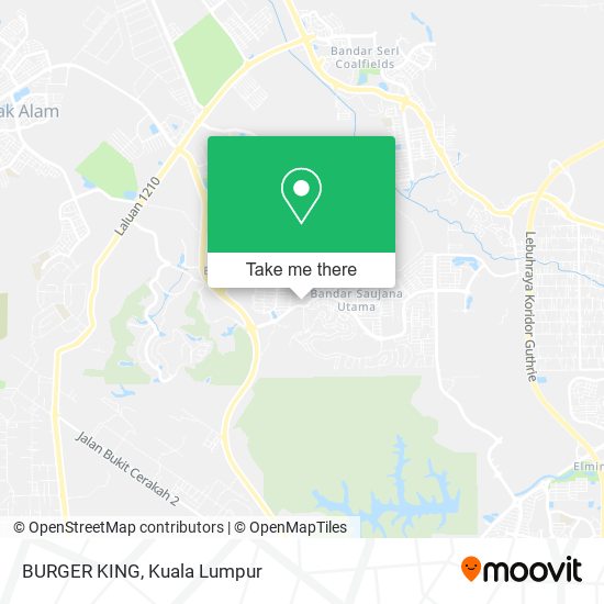 BURGER KING map