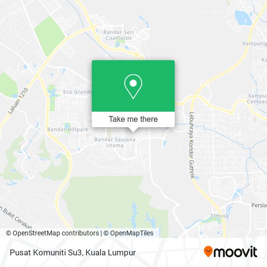 Pusat Komuniti Su3 map