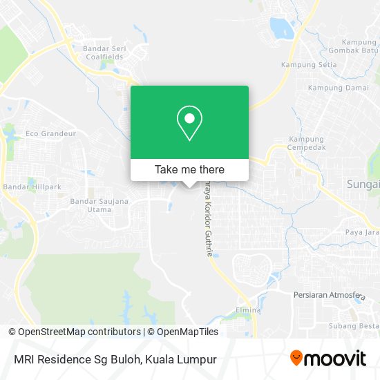 Peta MRI Residence Sg Buloh