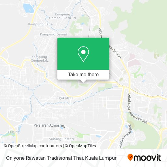 Onlyone Rawatan Tradisional Thai map