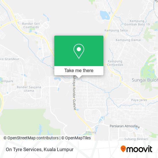 On Tyre Services map