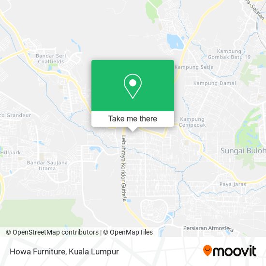 Howa Furniture map