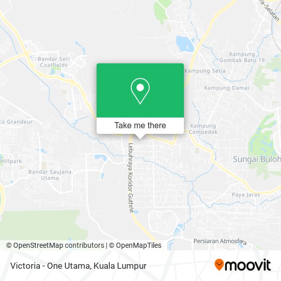 Victoria - One Utama map