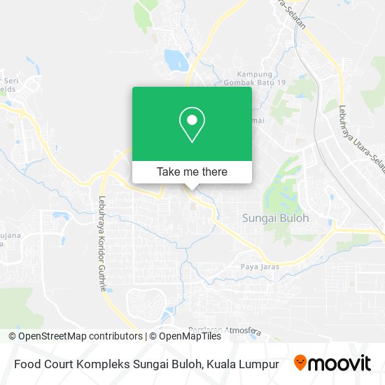 Peta Food Court Kompleks Sungai Buloh