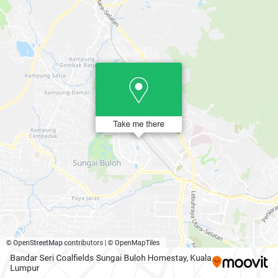 Peta Bandar Seri Coalfields Sungai Buloh Homestay