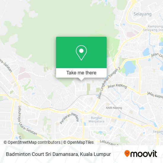 Badminton Court Sri Damansara map