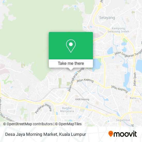 Desa Jaya Morning Market map