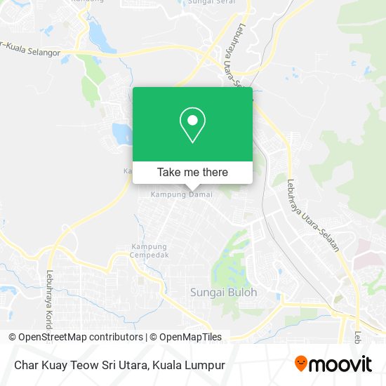 Char Kuay Teow Sri Utara map