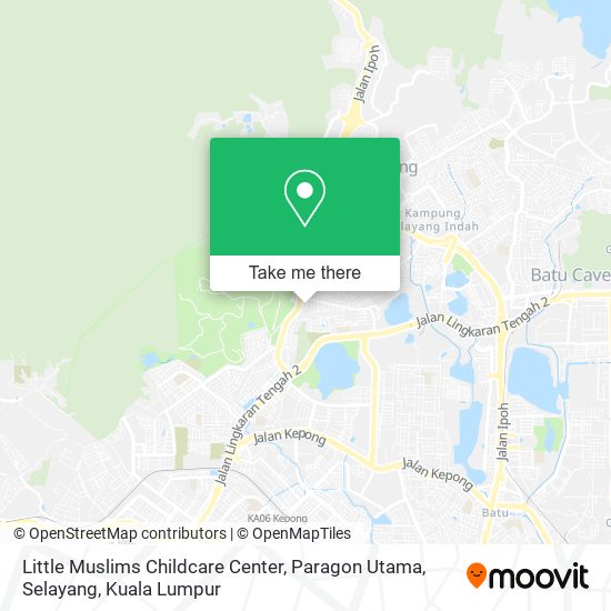 Little Muslims Childcare Center, Paragon Utama, Selayang map