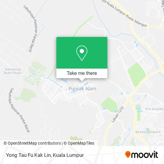 Yong Tau Fu Kak Lin map