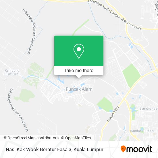 Nasi Kak Wook Beratur Fasa 3 map