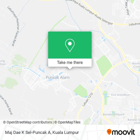 Maj Dae K Sel-Puncak A map