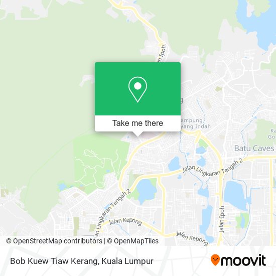 Peta Bob Kuew Tiaw Kerang
