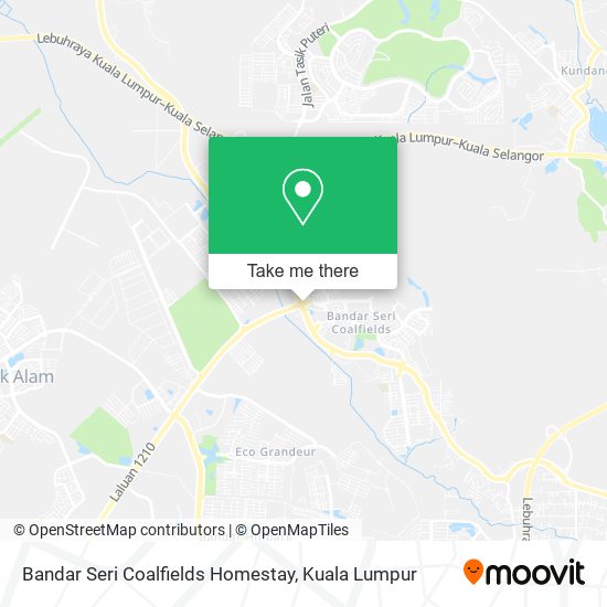 Bandar Seri Coalfields Homestay map