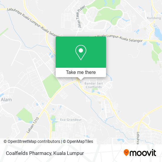 Coalfields Pharmacy map