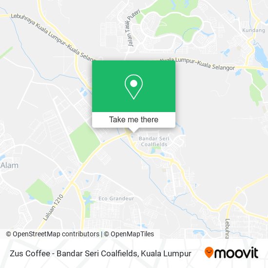 Zus Coffee - Bandar Seri Coalfields map