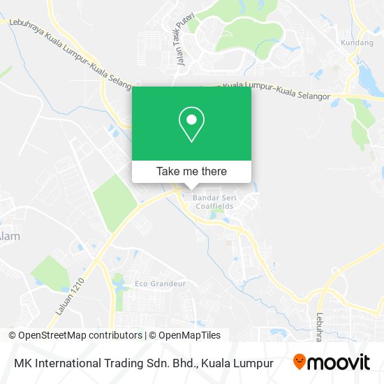 MK International Trading Sdn. Bhd. map