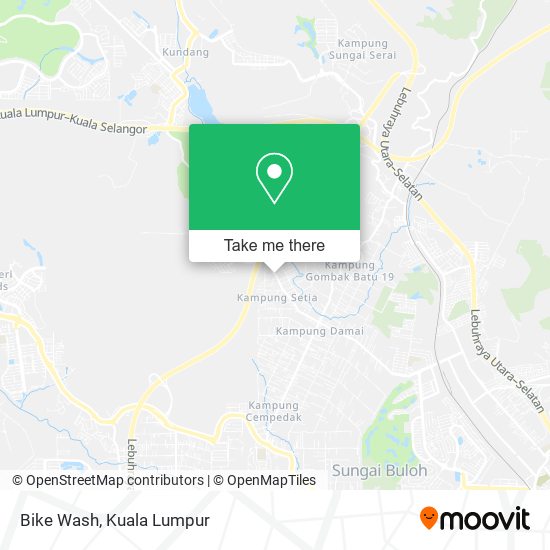 Bike Wash map