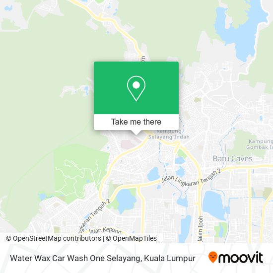 Peta Water Wax Car Wash One Selayang