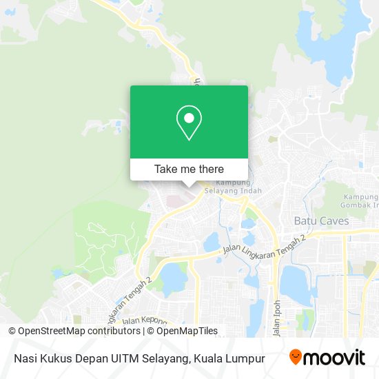 Peta Nasi Kukus Depan UITM Selayang