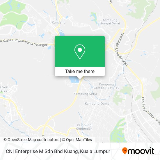 CNI Enterprise M Sdn Bhd Kuang map