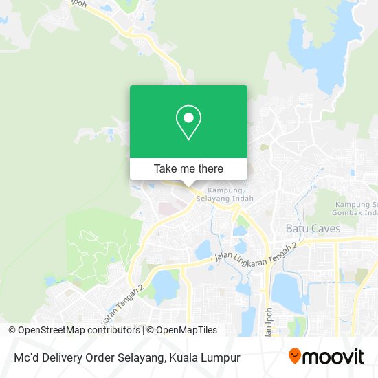 Peta Mc'd Delivery Order Selayang