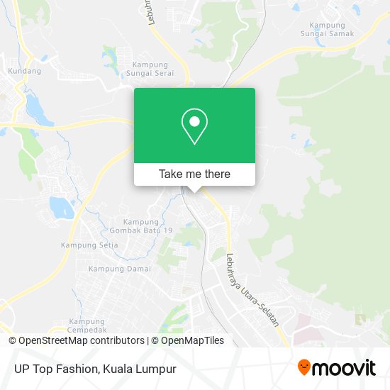 UP Top Fashion map