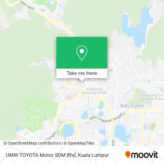 Peta UMW TOYOTA Motor SDM Bhd